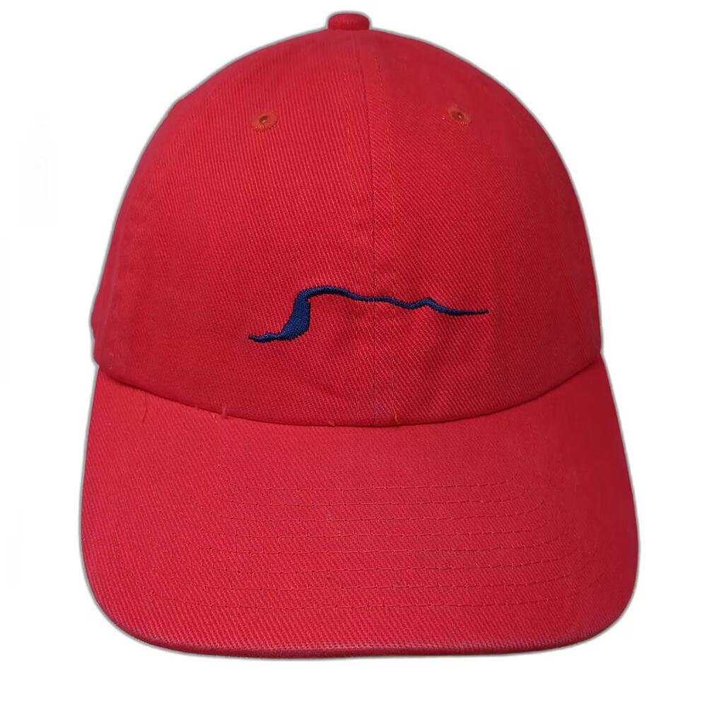Cali Fame Baseball Cap Red Blue One Size Slideback Jug Mountain Ranch Idaho Hat